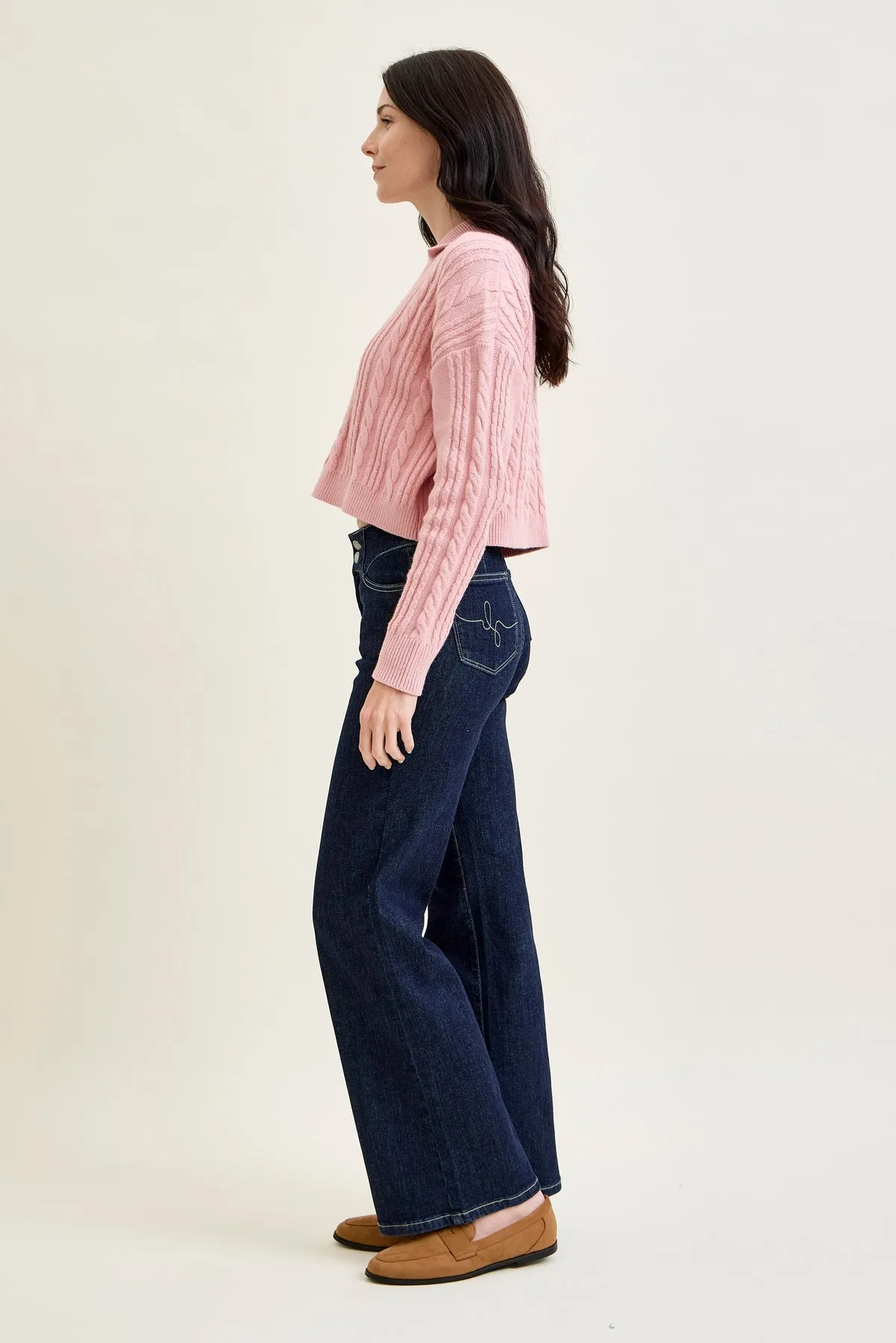 Lux Rinse Geometric Wide Leg sold by Judy Blue product image thumbnail 3