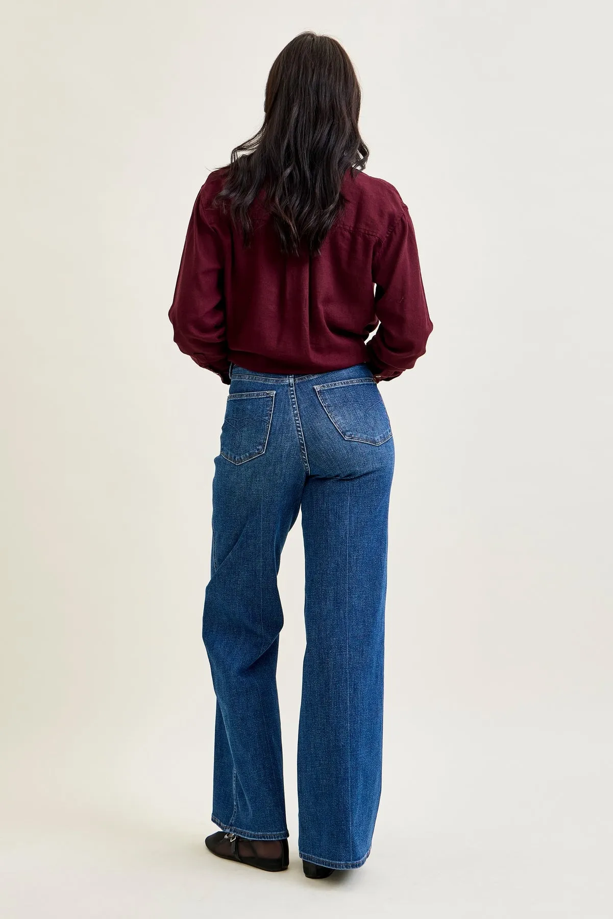Lux Tummy Control Retro Wide Leg Jeans sold by Judy Blue product image thumbnail 4