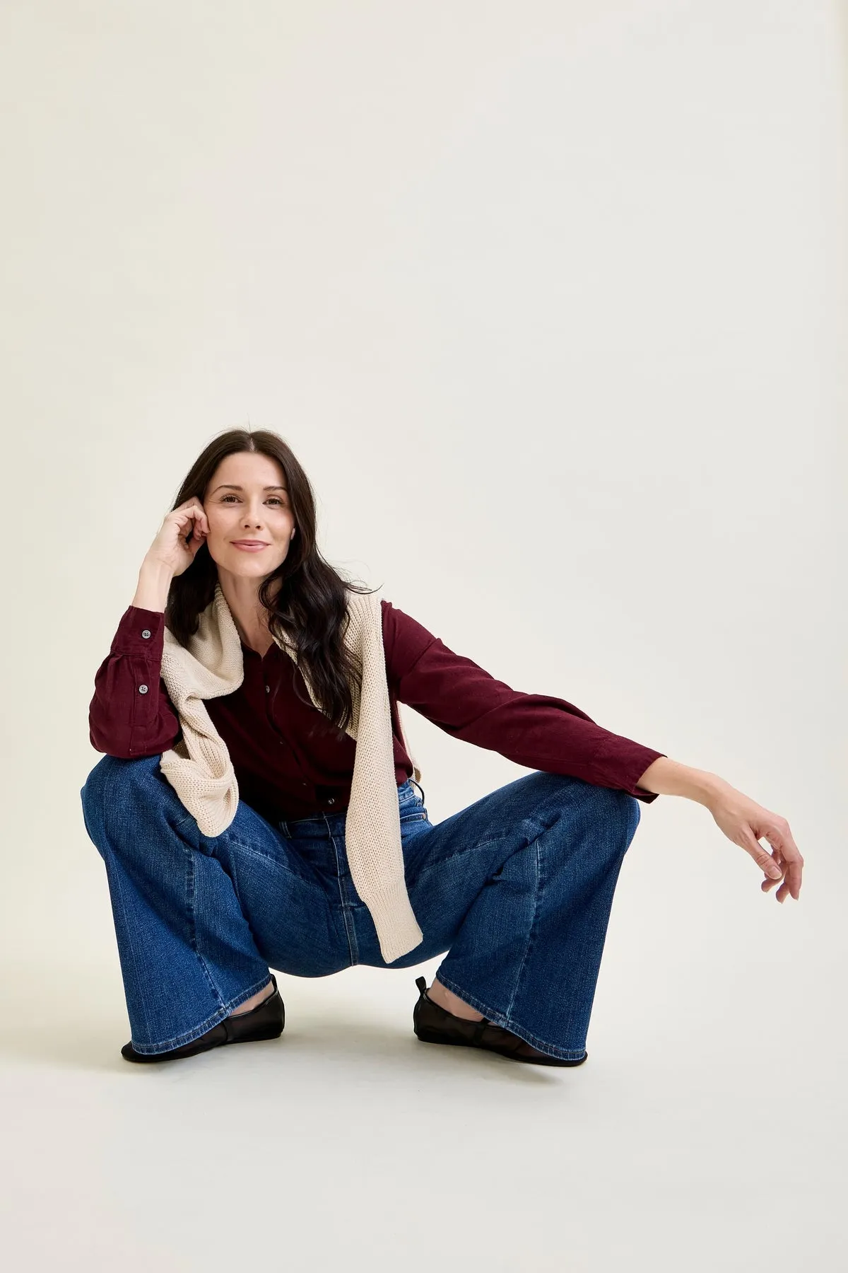 Lux Tummy Control Retro Wide Leg Jeans sold by Judy Blue product image thumbnail 5