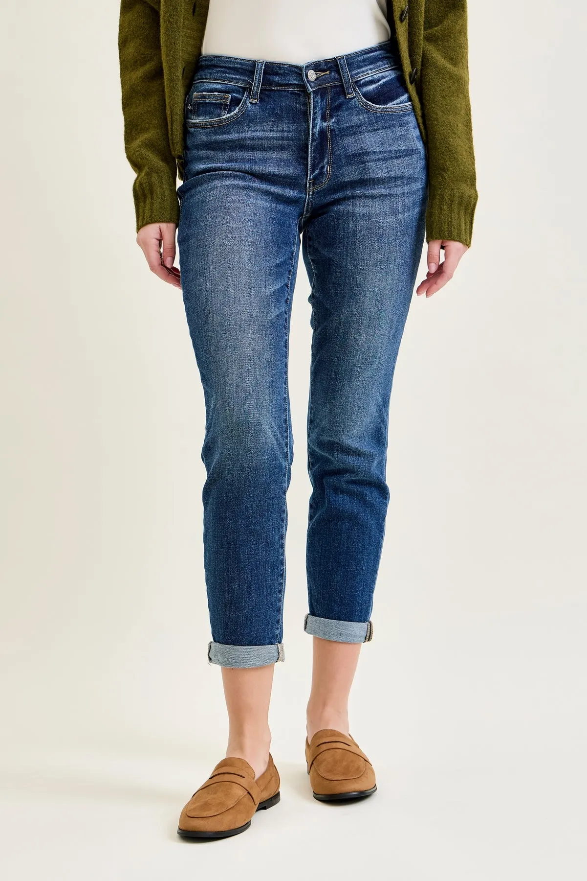 Billie Classic Cuffed Boyfriend Jeans sold by Judy Blue product image thumbnail 5