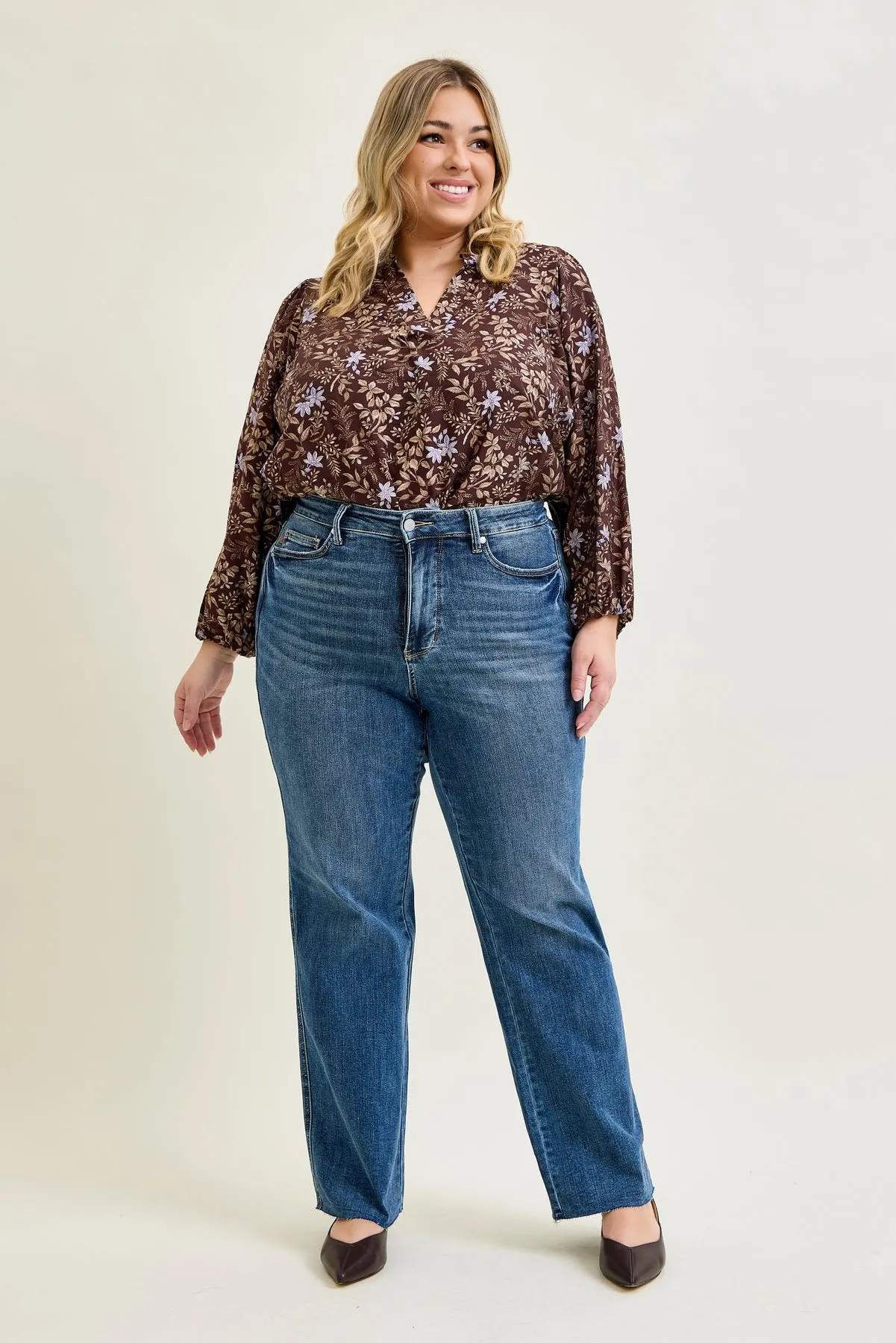 Kimberly Tummy Control Vintage Straight Jeans - PLUS sold by Judy Blue product image thumbnail 3