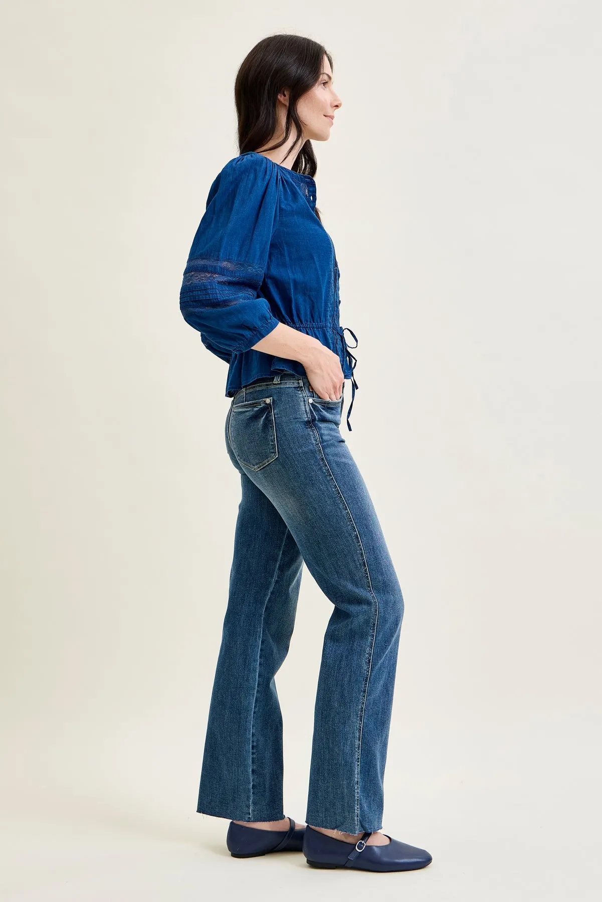 Kimberly Tummy Control Vintage Straight Jeans sold by Judy Blue product image thumbnail 5
