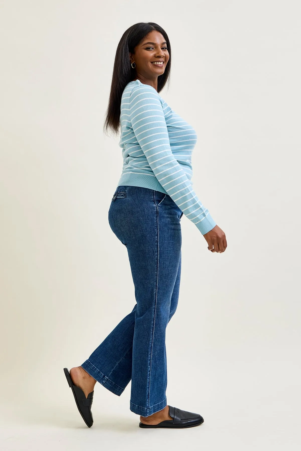 Daisy Bootcut Trousers with TC & Welt Pockets - PLUS sold by Judy Blue product image thumbnail 2