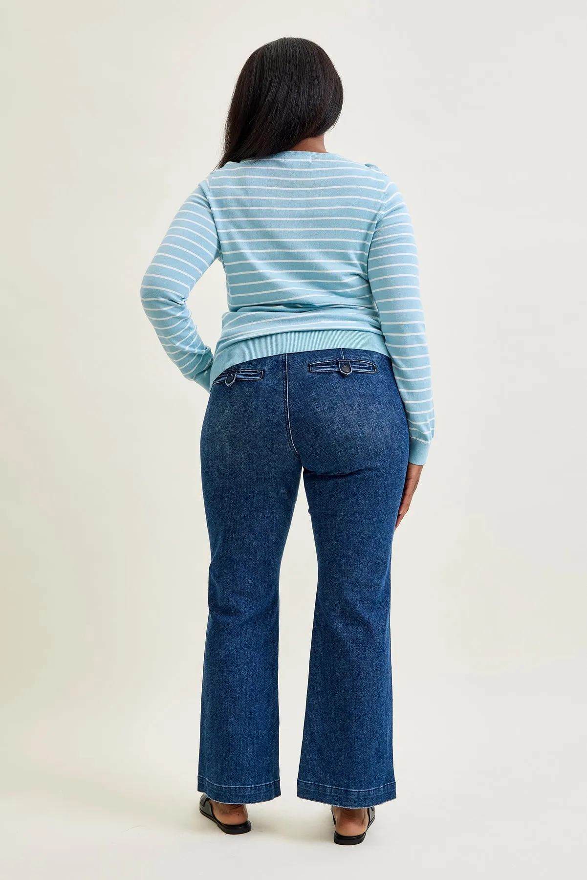 Daisy Bootcut Trousers with TC & Welt Pockets - PLUS sold by Judy Blue product image thumbnail 5