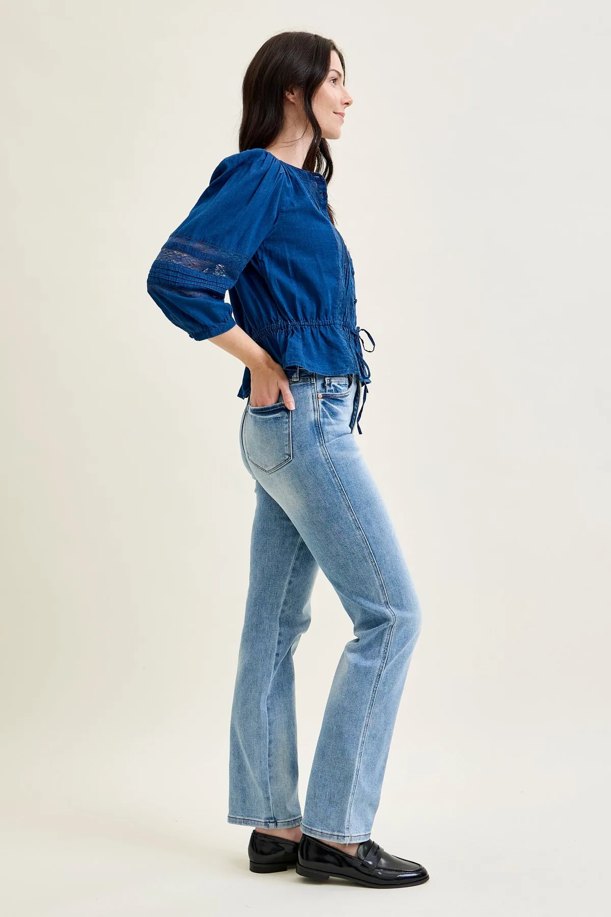 Kimberly Tummy Control Straight Jeans sold by Judy Blue product image thumbnail 2