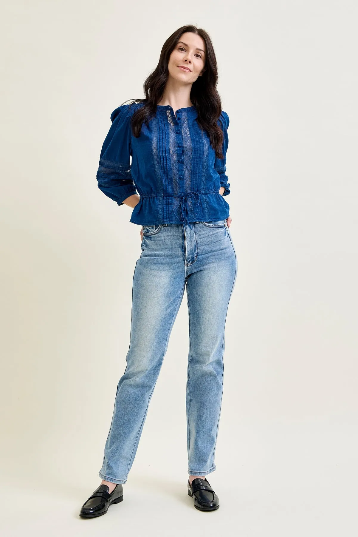Kimberly Tummy Control Straight Jeans sold by Judy Blue product image thumbnail 3