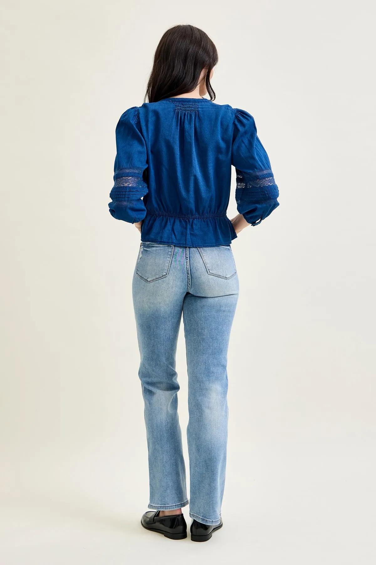 Kimberly Tummy Control Straight Jeans sold by Judy Blue product image thumbnail 5
