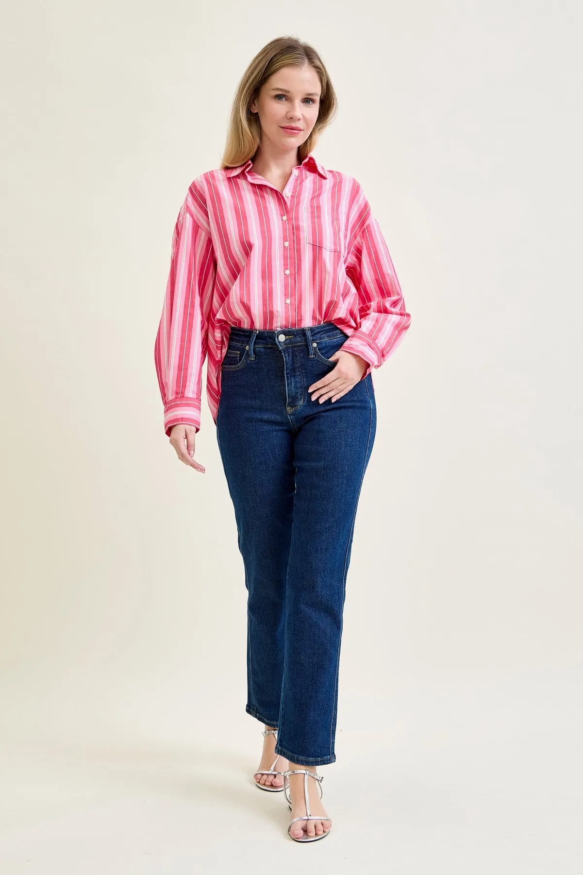 Kimberly Tummy Control Classic Straight Jeans sold by Judy Blue product image thumbnail 3