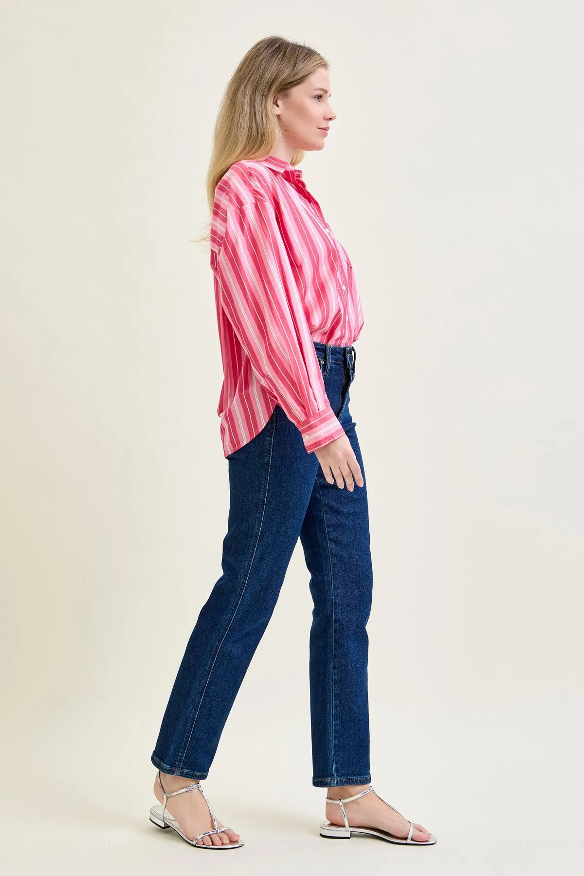 Kimberly Tummy Control Classic Straight Jeans sold by Judy Blue product image thumbnail 4