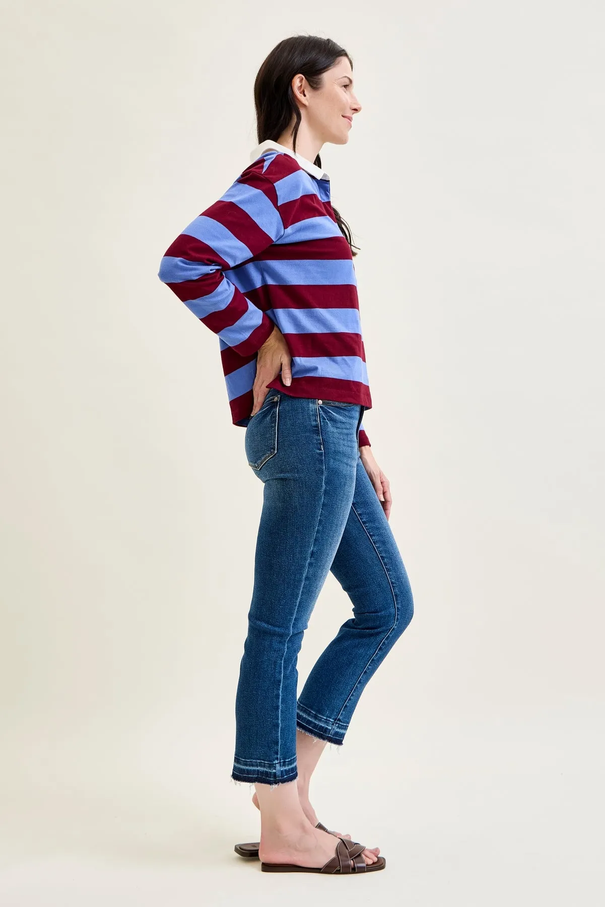 Amy Vintage Wash Kick Flare With Released Hem sold by Judy Blue product image thumbnail 2