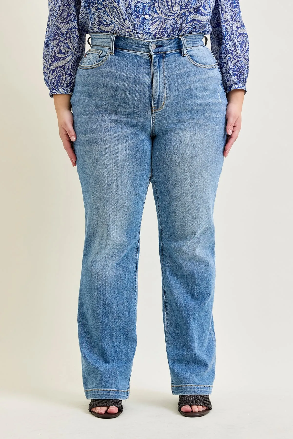 Kimberly Trouser Straight Fit Jeans - PLUS sold by Judy Blue product image thumbnail 5