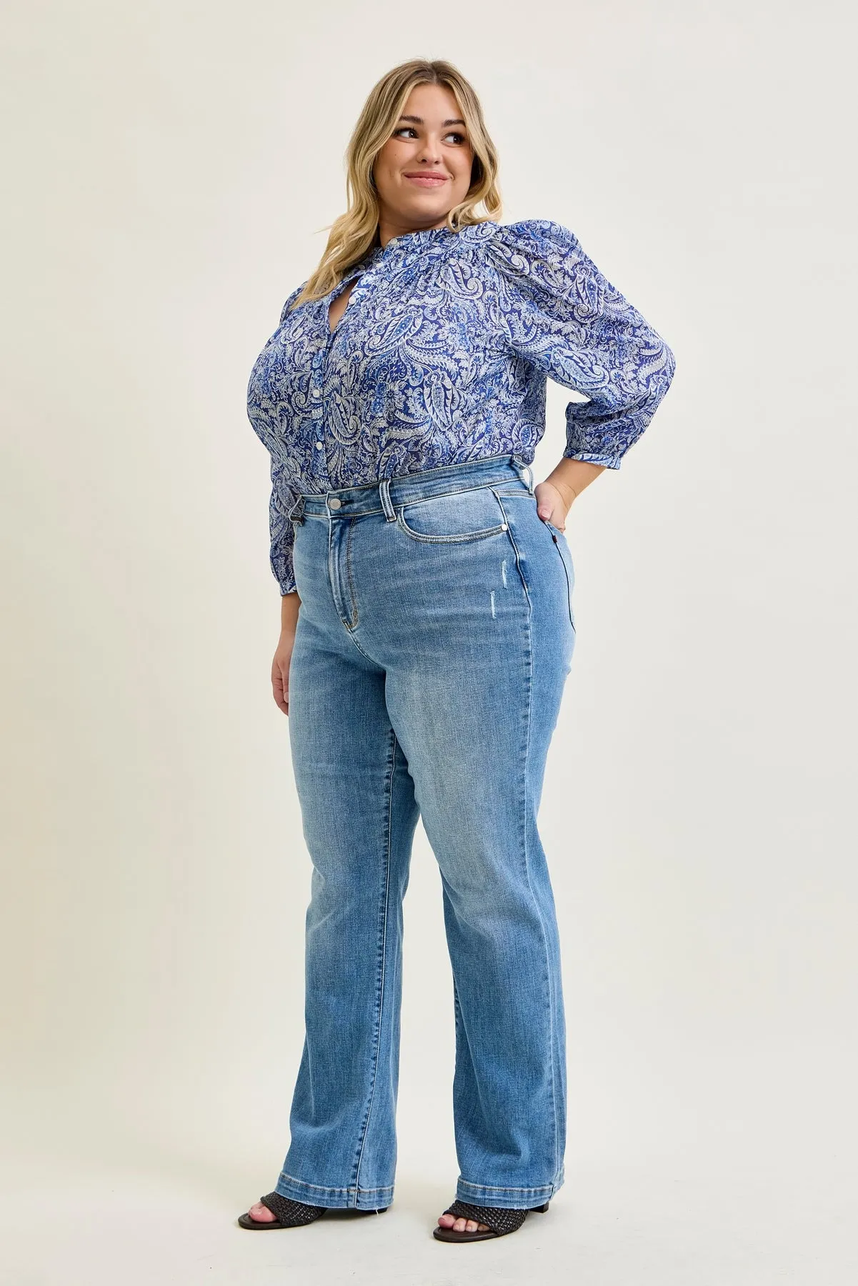 Kimberly Trouser Straight Fit Jeans - PLUS sold by Judy Blue product image thumbnail 3