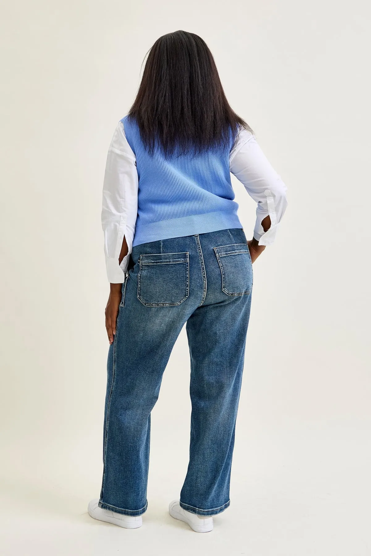 Lux Drawstring Wide Leg - PLUS sold by Judy Blue product image thumbnail 3