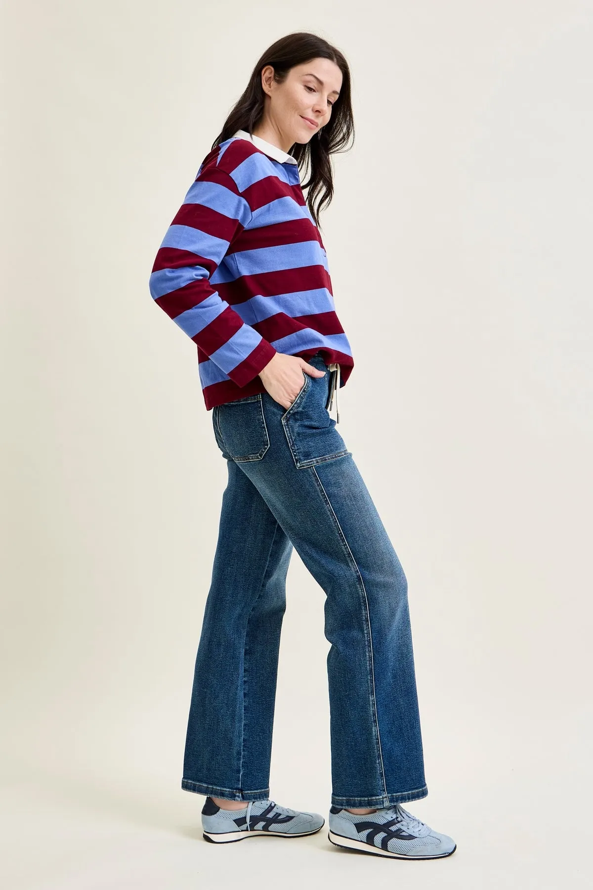 Lux Drawstring Wide Leg sold by Judy Blue product image thumbnail 4