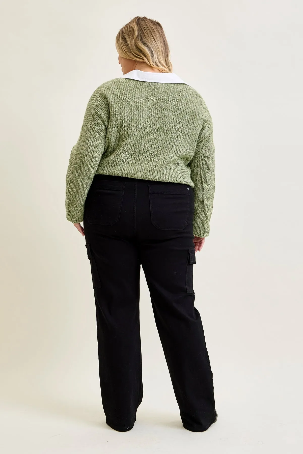 Lux Cargo Wide Leg - PLUS sold by Judy Blue product image thumbnail 3