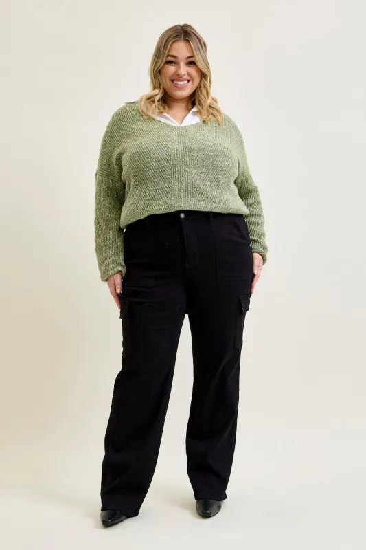 Lux Cargo Wide Leg - PLUS made by Judy Blue