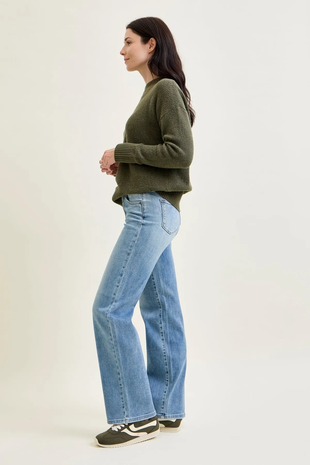 Lux Front Yoke Retro Wide Leg Jeans sold by Judy Blue product image thumbnail 3