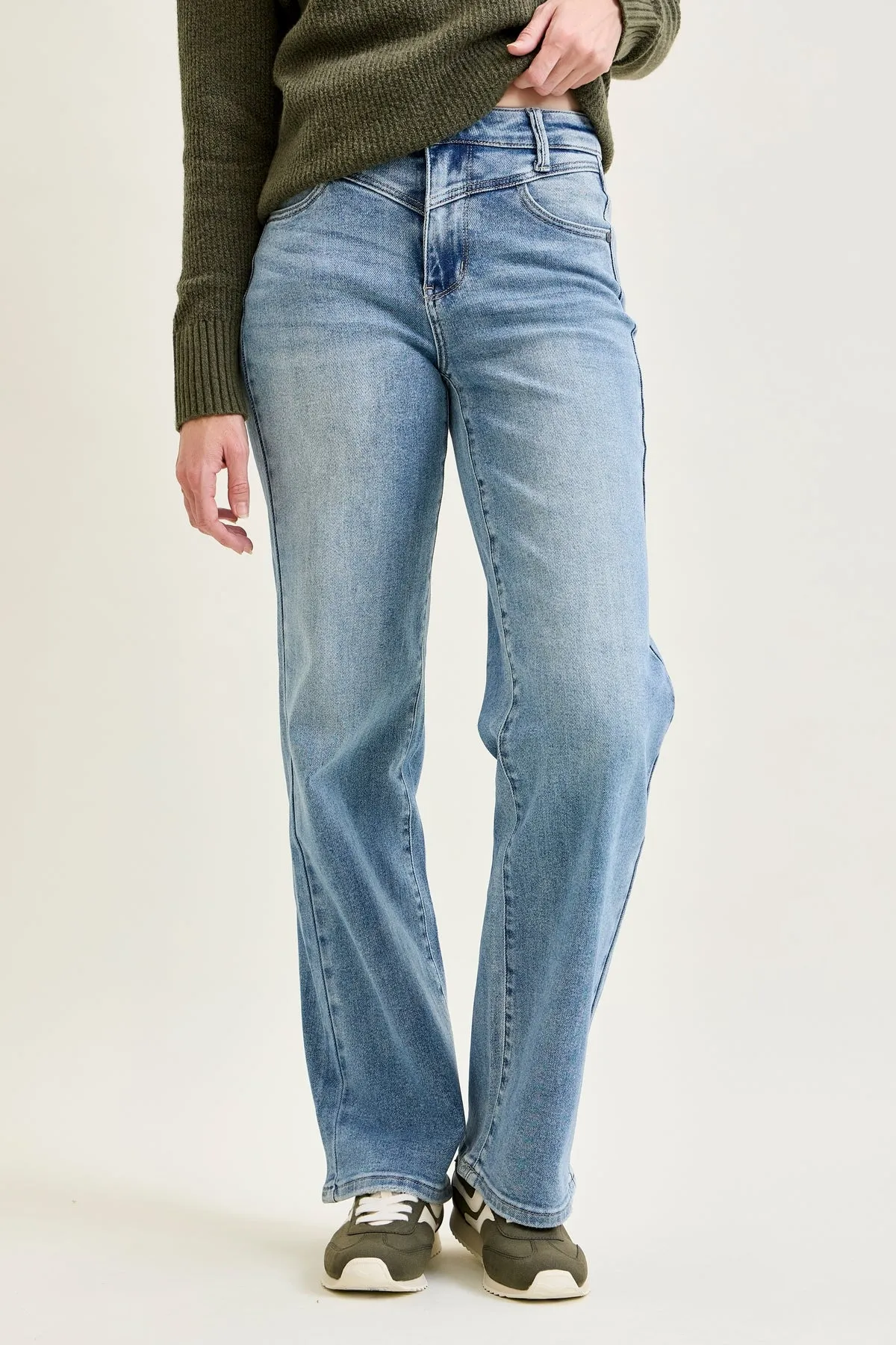 Lux Front Yoke Retro Wide Leg Jeans sold by Judy Blue product image thumbnail 5