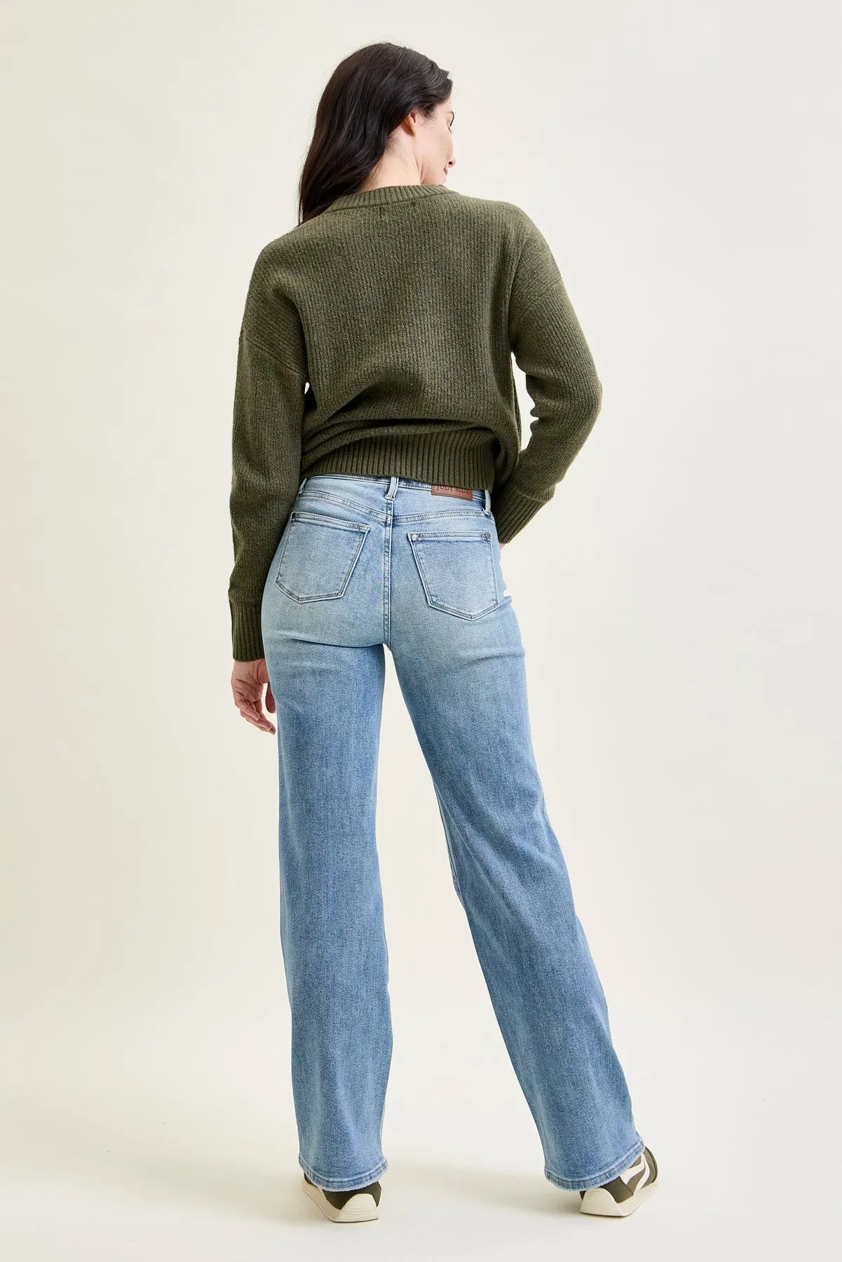 Lux Front Yoke Retro Wide Leg Jeans sold by Judy Blue product image thumbnail 4