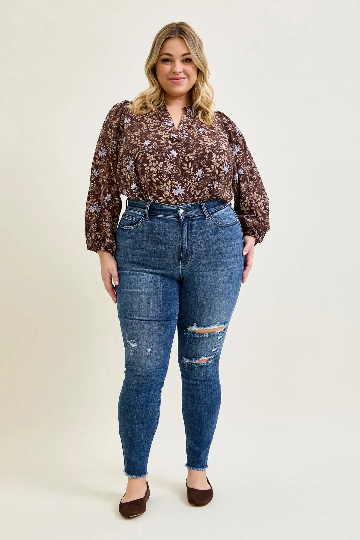 Sienna Skinny Jeans with Rips - PLUS sold by Judy Blue