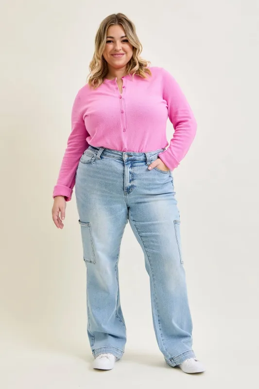 Lux Cargo Wide Leg - PLUS made by Judy Blue