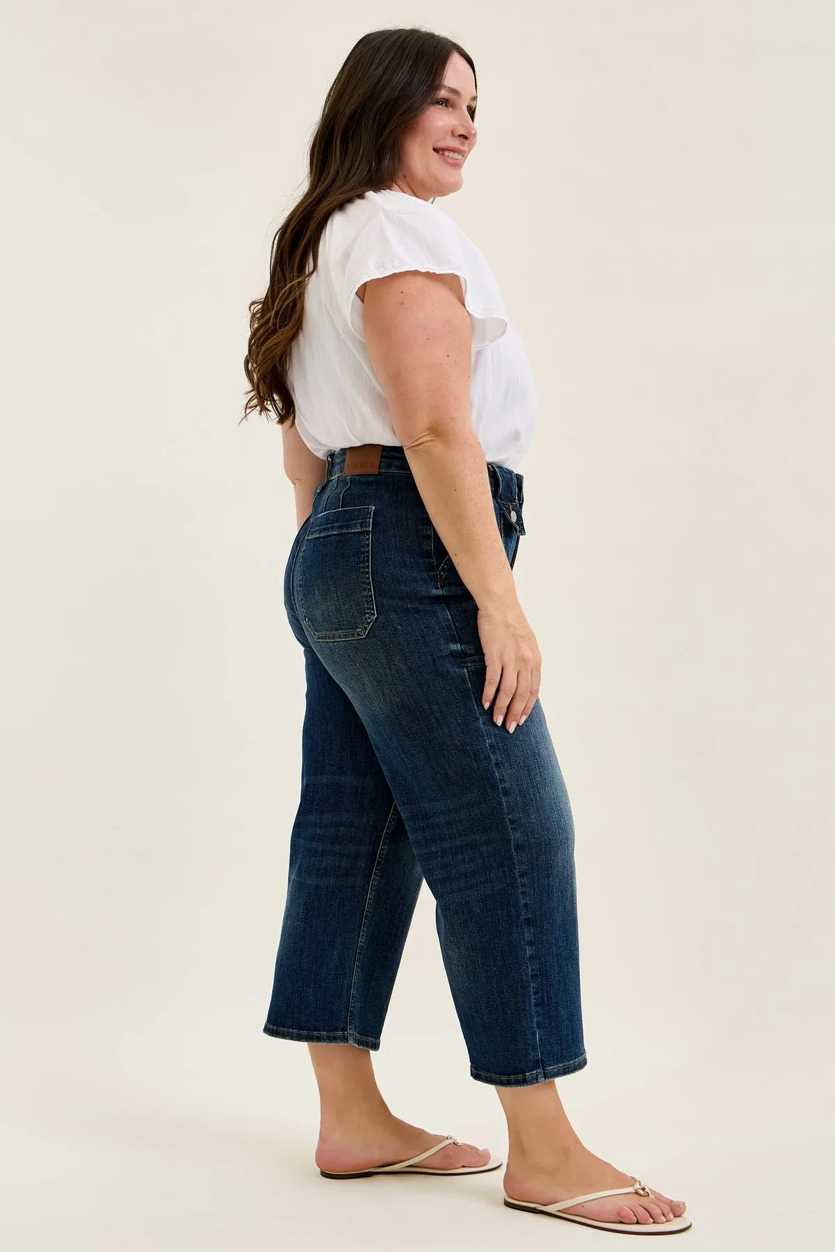 Dottie Utility Wide Crop - PLUS sold by Judy Blue product image thumbnail 5
