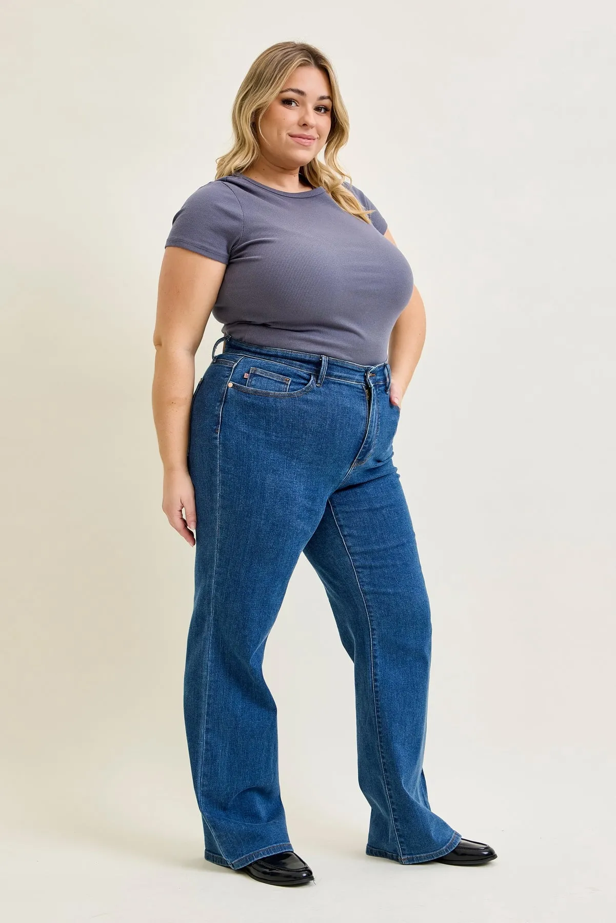 Lux Vintage Classic Wide Leg - PLUS sold by Judy Blue product image thumbnail 2