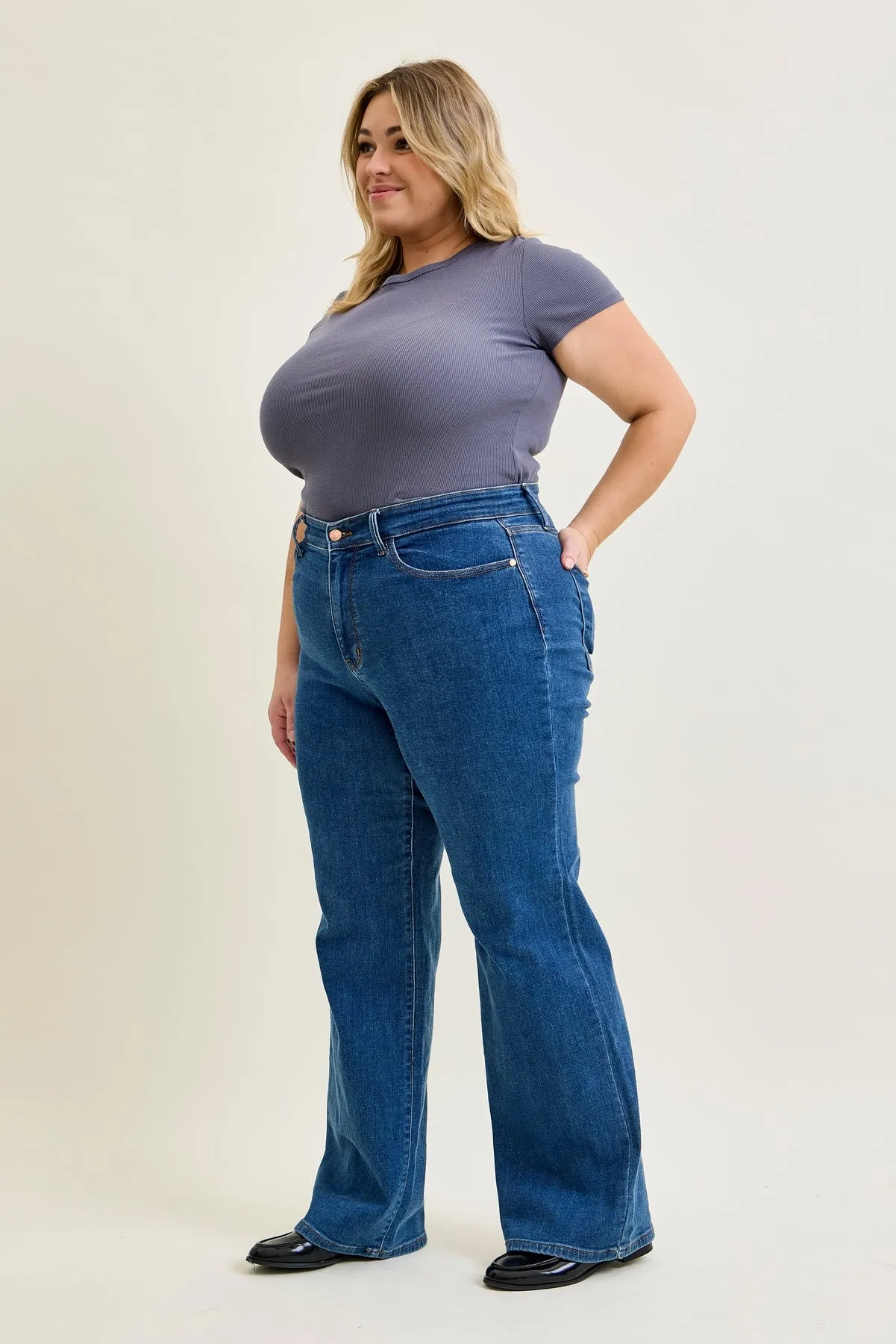 Lux Vintage Classic Wide Leg - PLUS sold by Judy Blue product image thumbnail 3