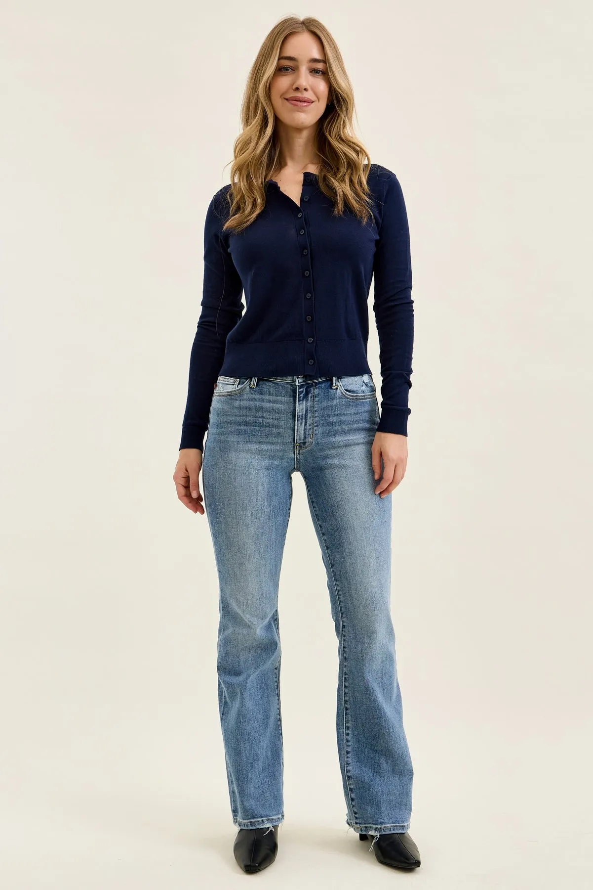 Daisy Vintage Bootcut With Destroy Hem sold by Judy Blue