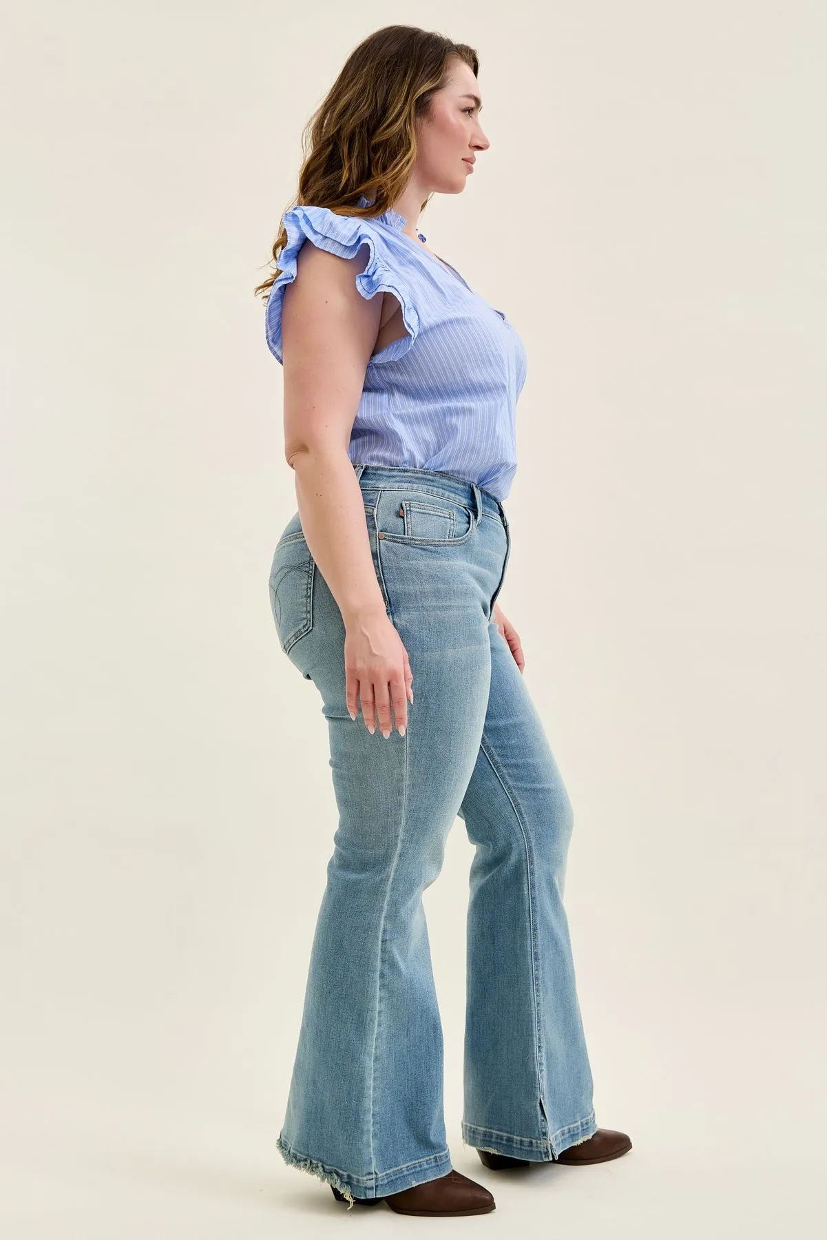 Multi Inseam Charlotte Flare (Standard Inseam) - PLUS sold by Judy Blue product image thumbnail 5