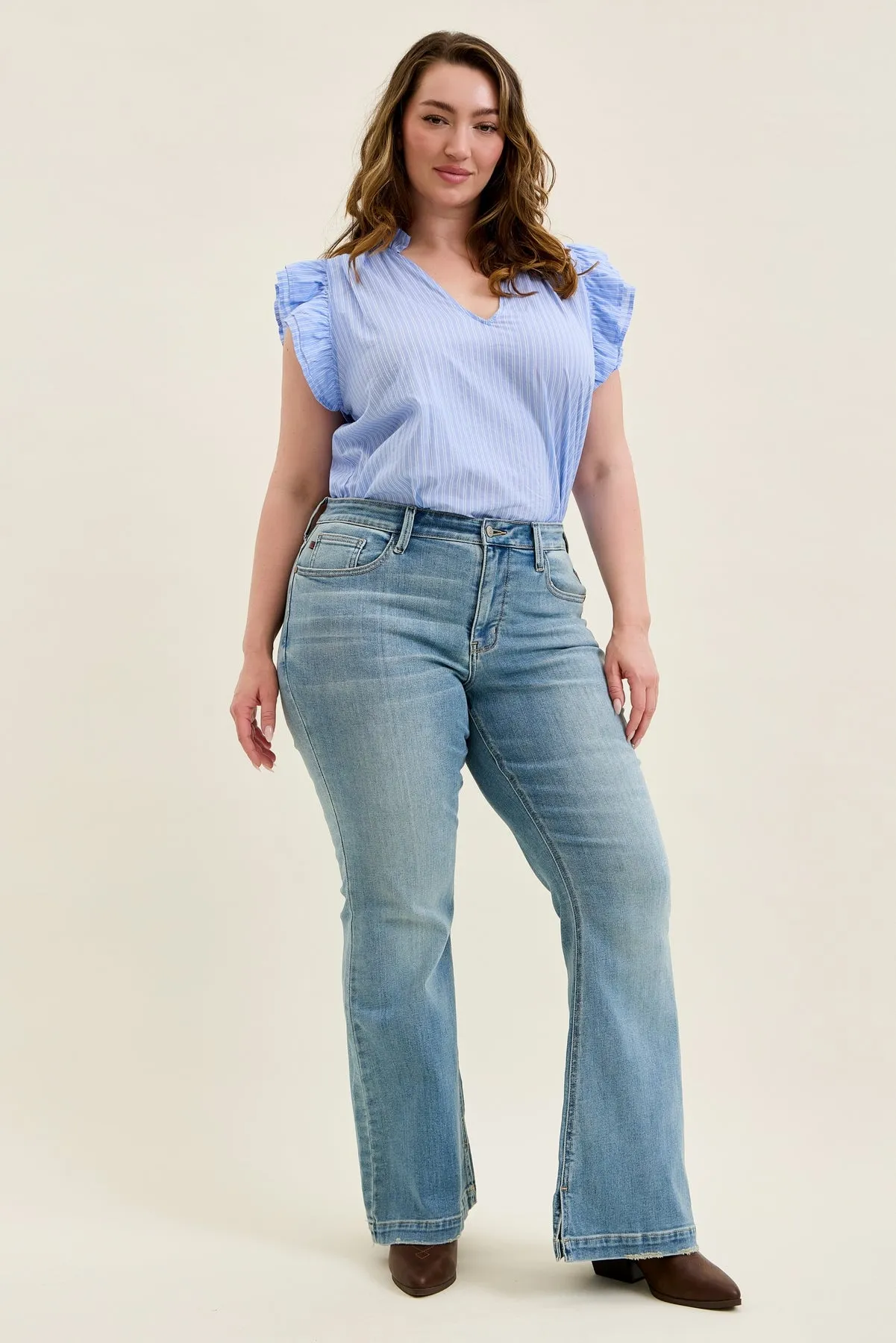 Multi Inseam Charlotte Flare (Standard Inseam) - PLUS sold by Judy Blue product image thumbnail 2