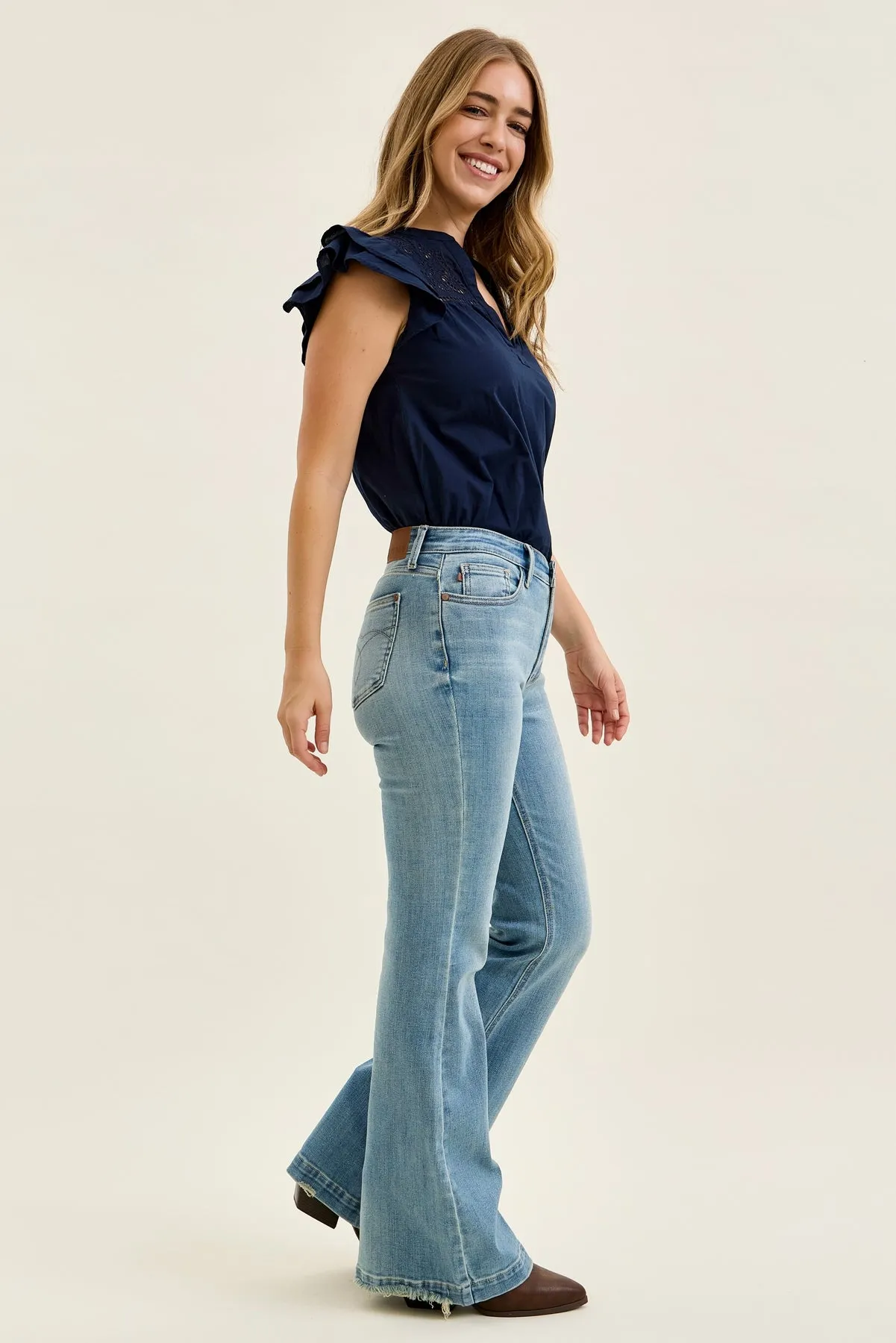 Multi Inseam Charlotte Flare (Long Inseam) sold by Judy Blue product image thumbnail 2