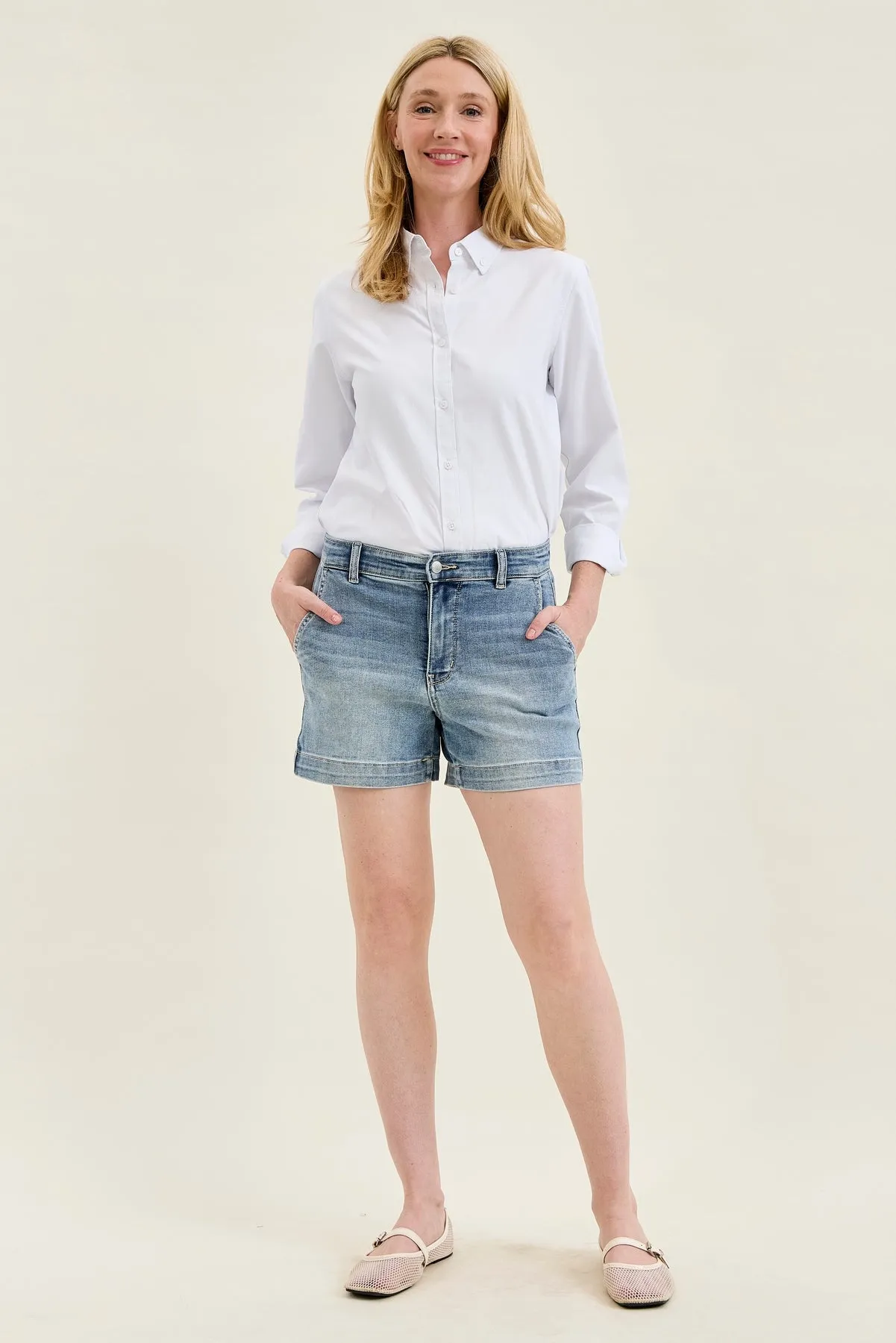 Margo Tailored Shorts sold by Judy Blue