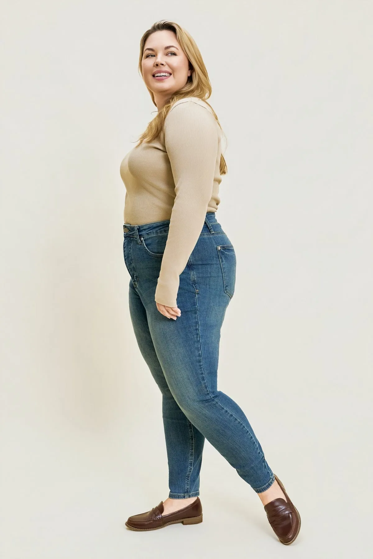 Sienna Tummy Control Classic Skinny Jeans - PLUS sold by Judy Blue product image thumbnail 2