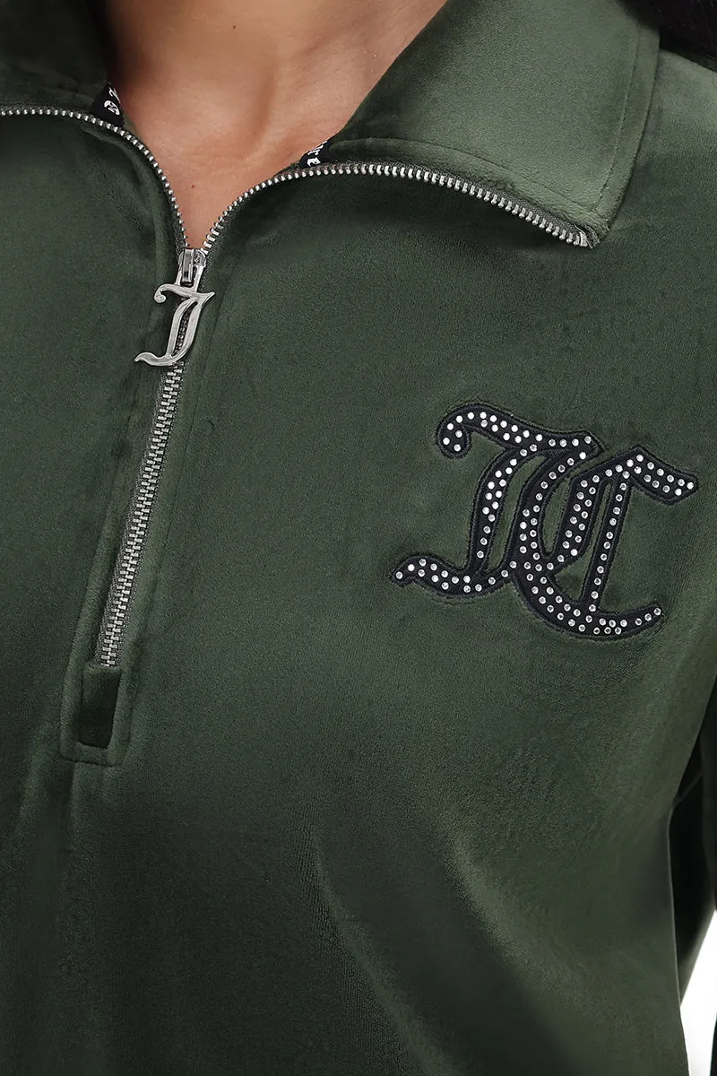 Oversized Small Bling Quarter Zip Pullover sold by Juicy Couture product image thumbnail 4