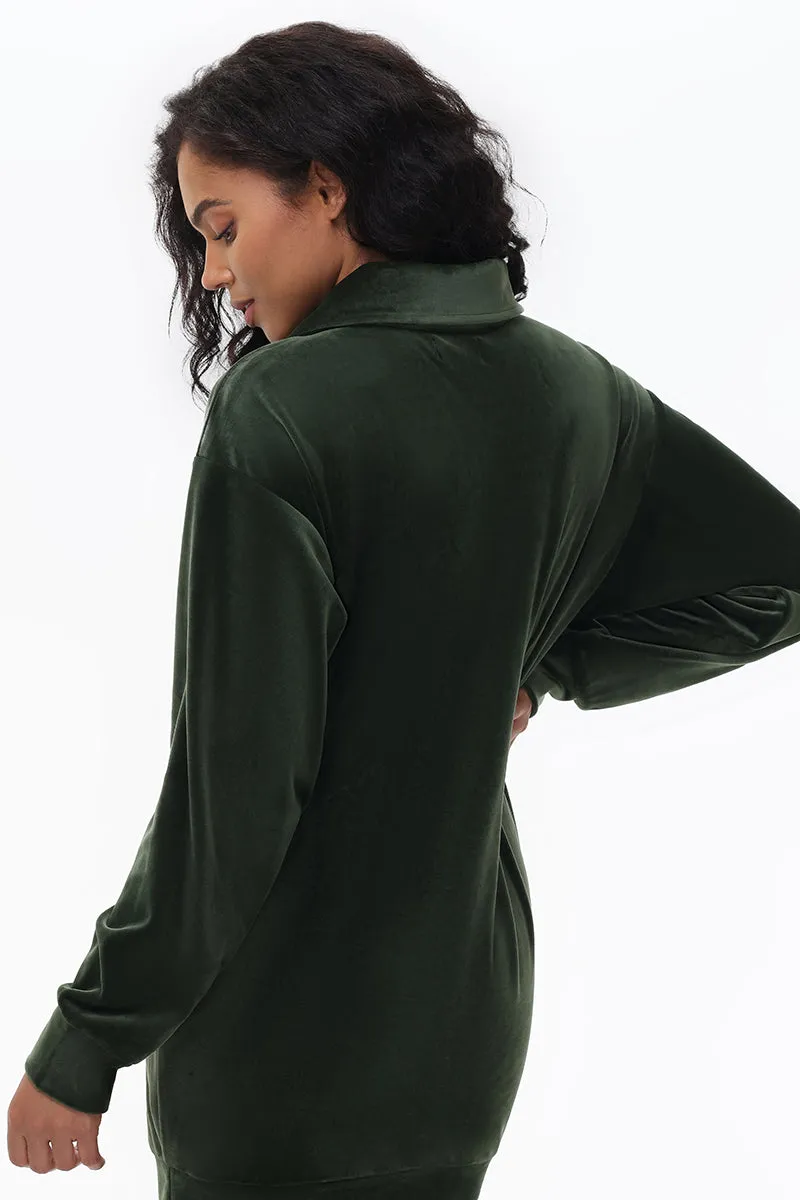 Oversized Small Bling Quarter Zip Pullover sold by Juicy Couture product image thumbnail 3