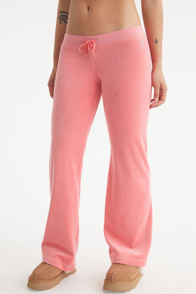 Malibu Small Bling Cotton Velour Track Pants sold by Juicy Couture
