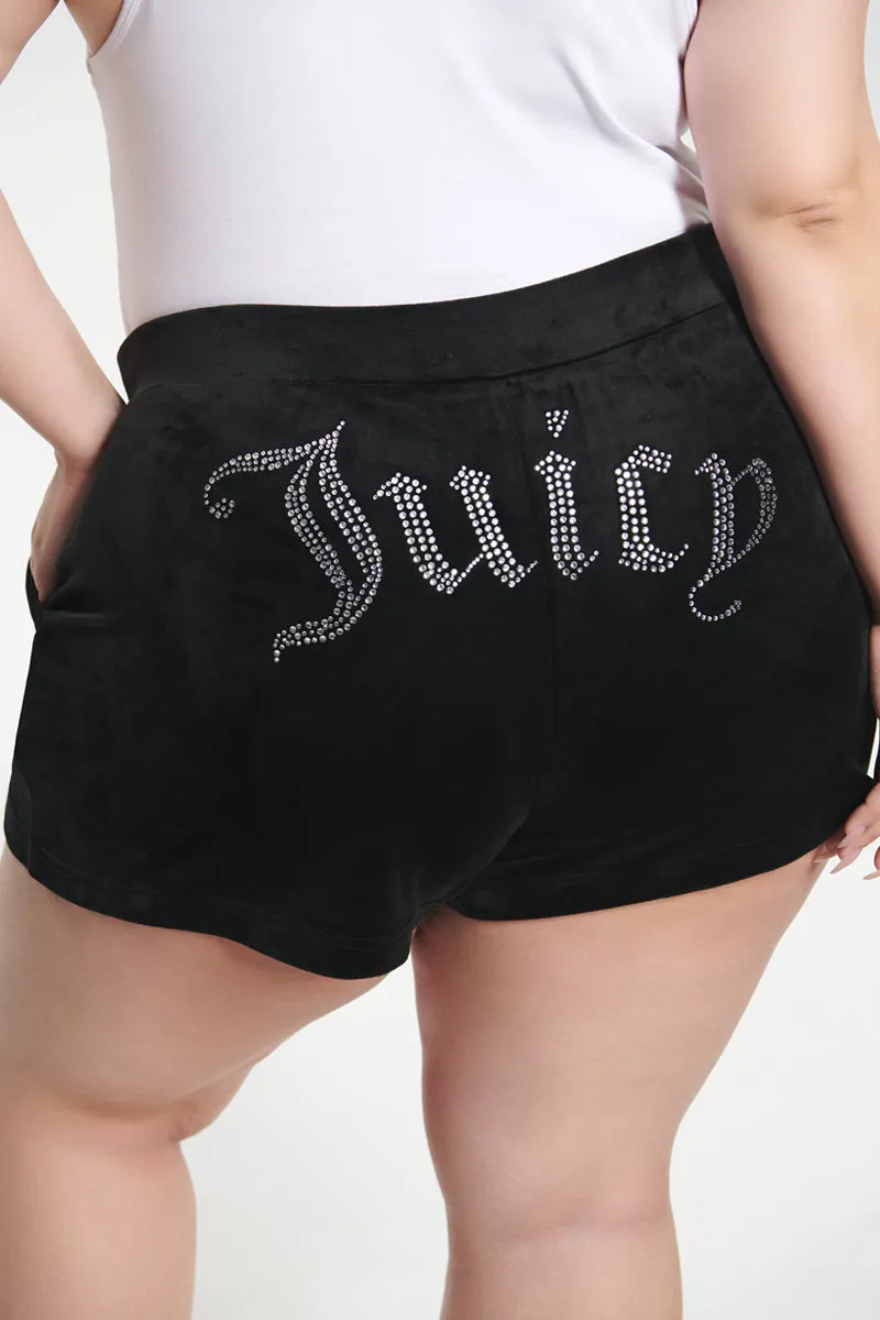 Plus-Size Big Bling Velour Shorts sold by Juicy Couture product image thumbnail 4