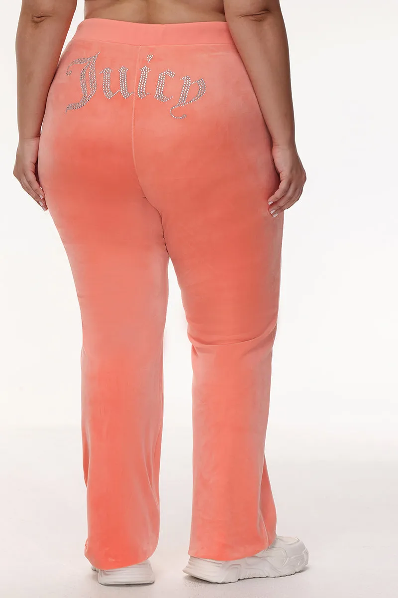 Plus-Size OG Big Bling Velour Track Pants sold by Juicy Couture