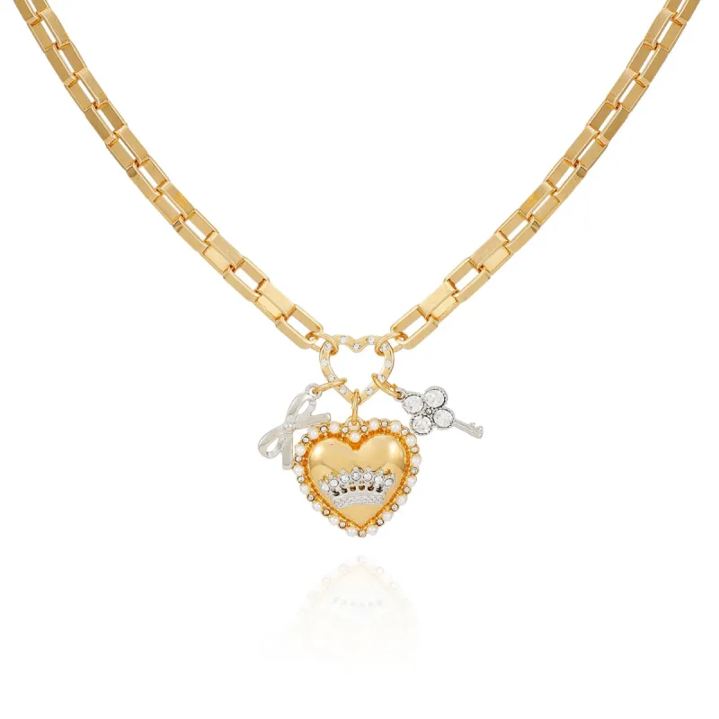 Crown Charm Necklace sold by Juicy Couture