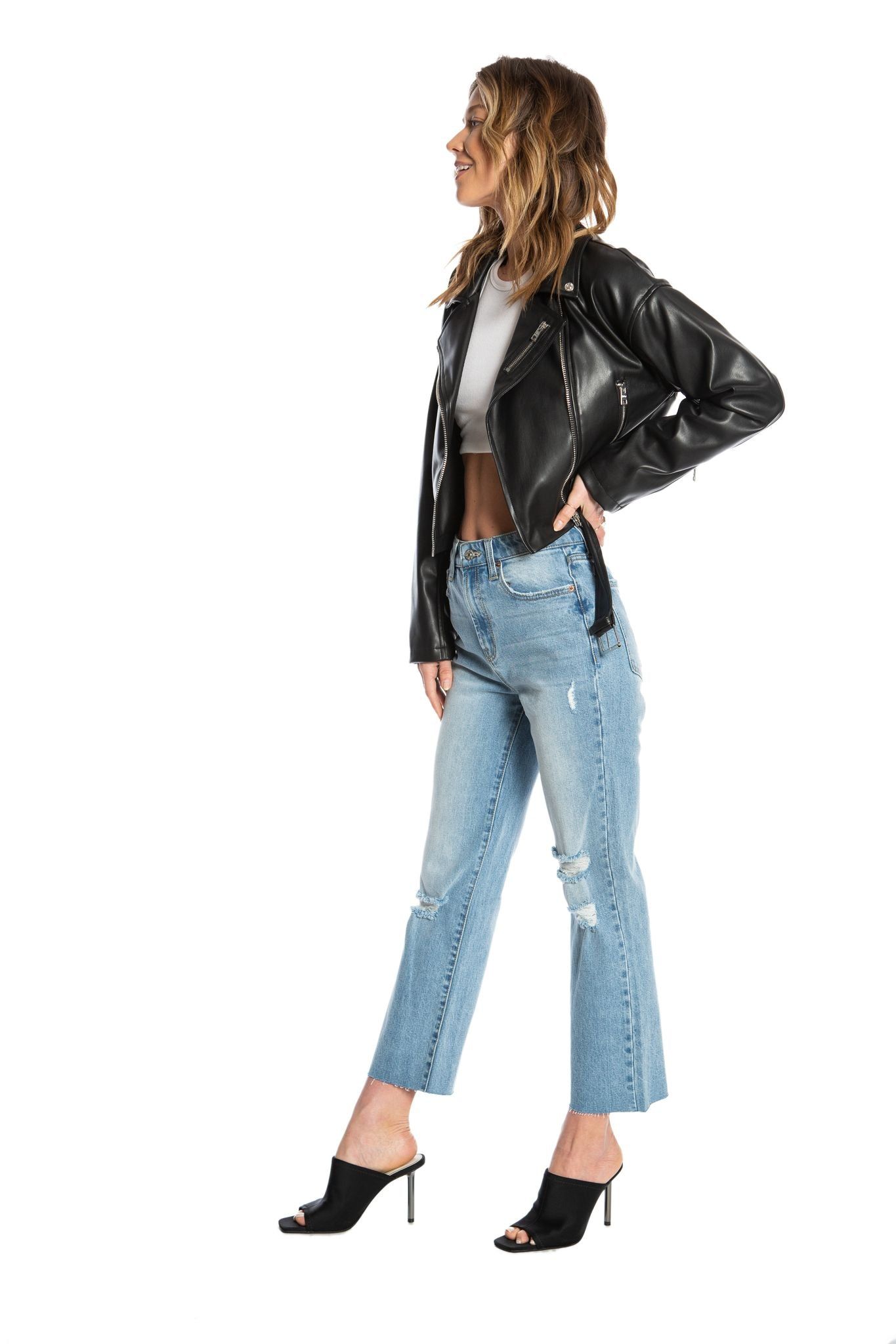 Faux Leather Motto Jacket sold by Juicy Couture