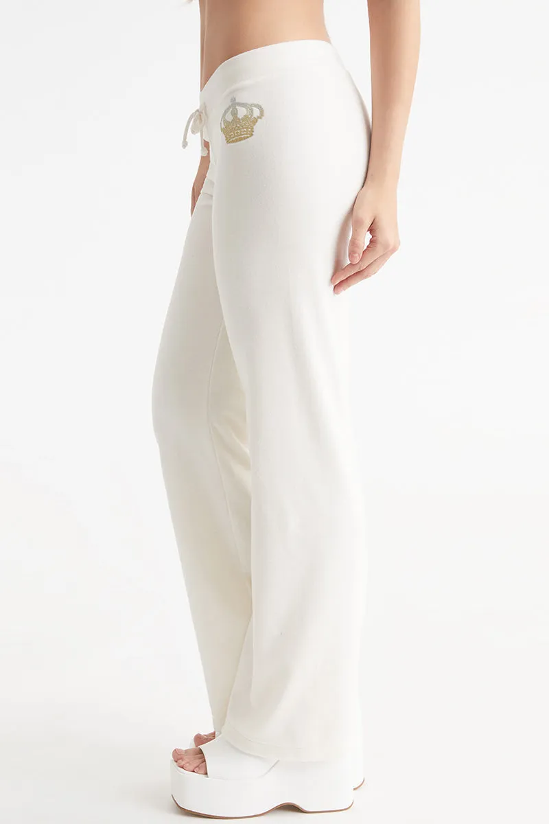 Malibu Crown Logo Cotton Velour Track Pants sold by Juicy Couture product image thumbnail 3