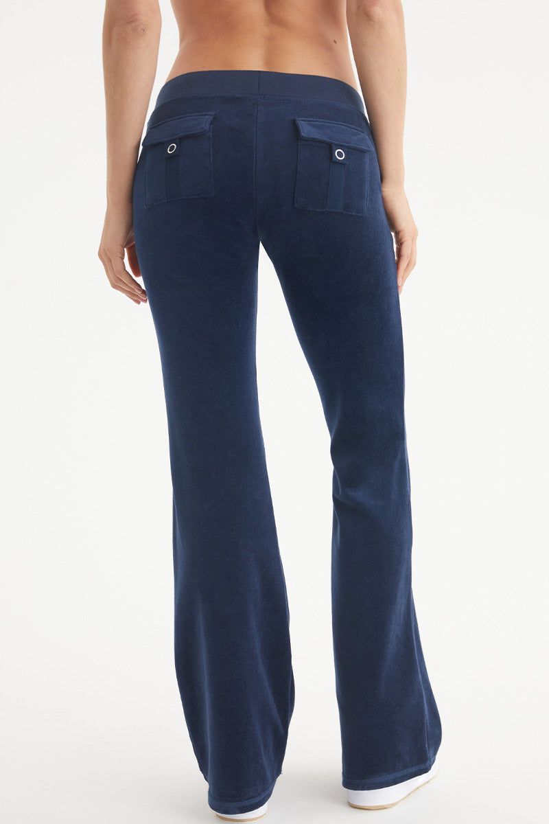 Hollywood Scottie Snap Pocket Cotton Velour Track Pants sold by Juicy Couture