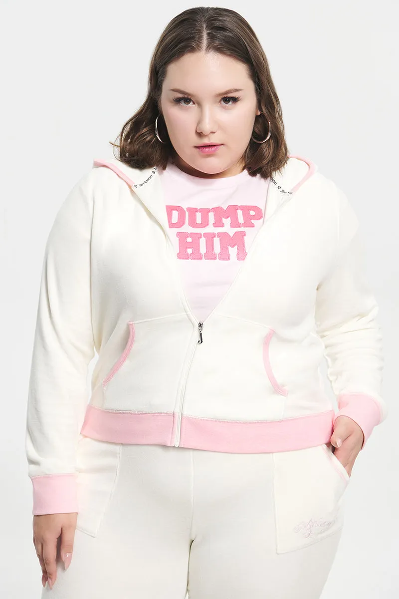 Plus-Size Sweetheart Cotton Velour Hoodie sold by Juicy Couture product image thumbnail 2