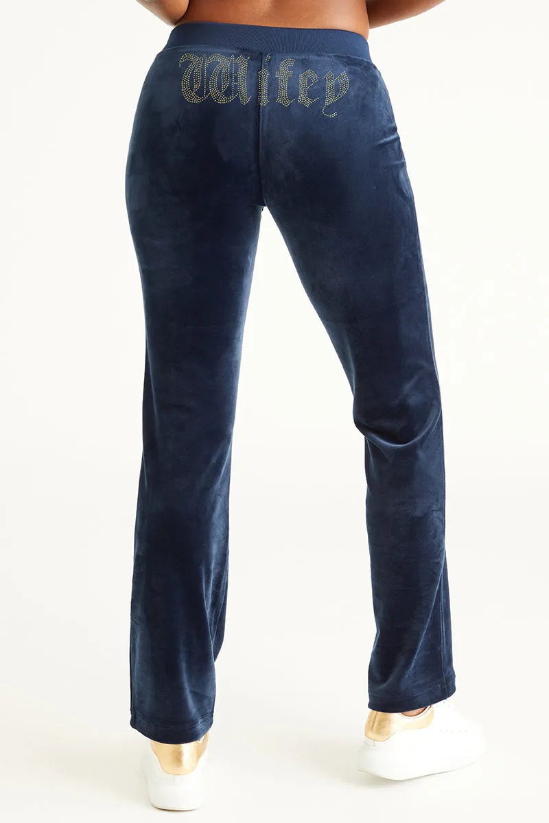 Wifey Customizable Big Bling Velour Track Pants sold by Juicy Couture product image thumbnail 2