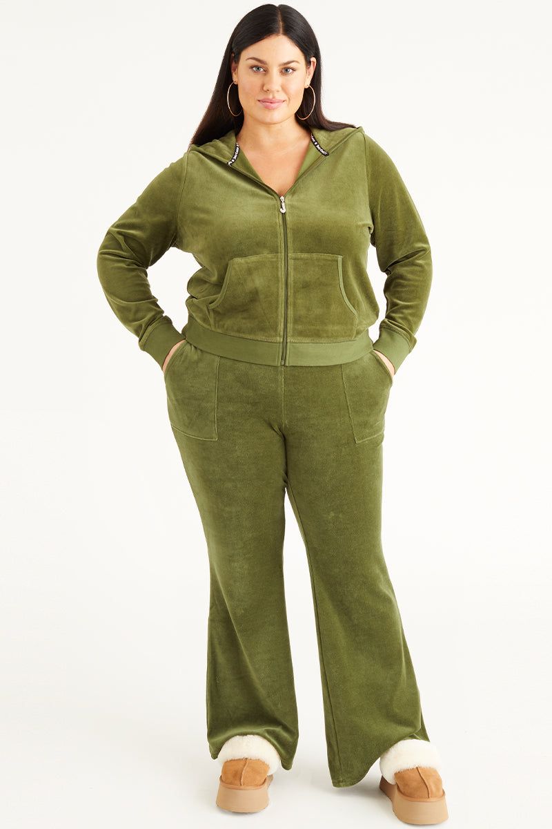Plus-Size Hollywood Snap Pocket Cotton Velour Track Pants sold by Juicy Couture product image thumbnail 4