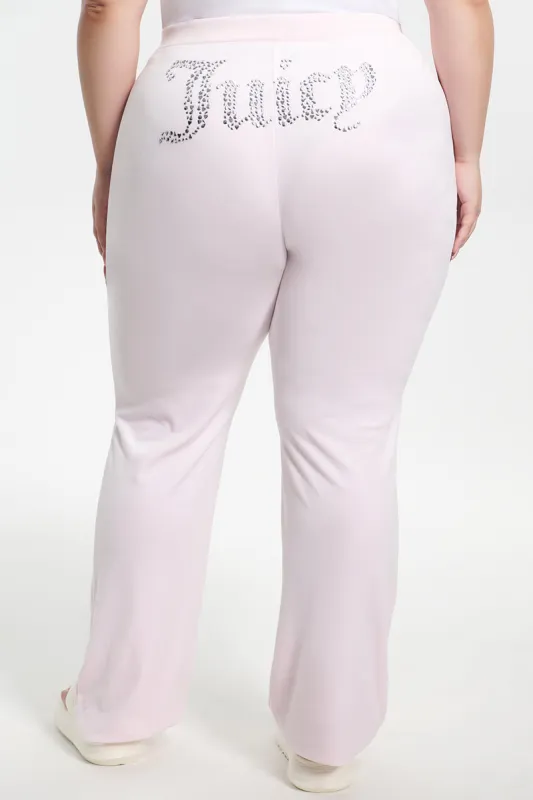 Plus-Size Mixed Jewels Velour Track Pants sold by Juicy Couture