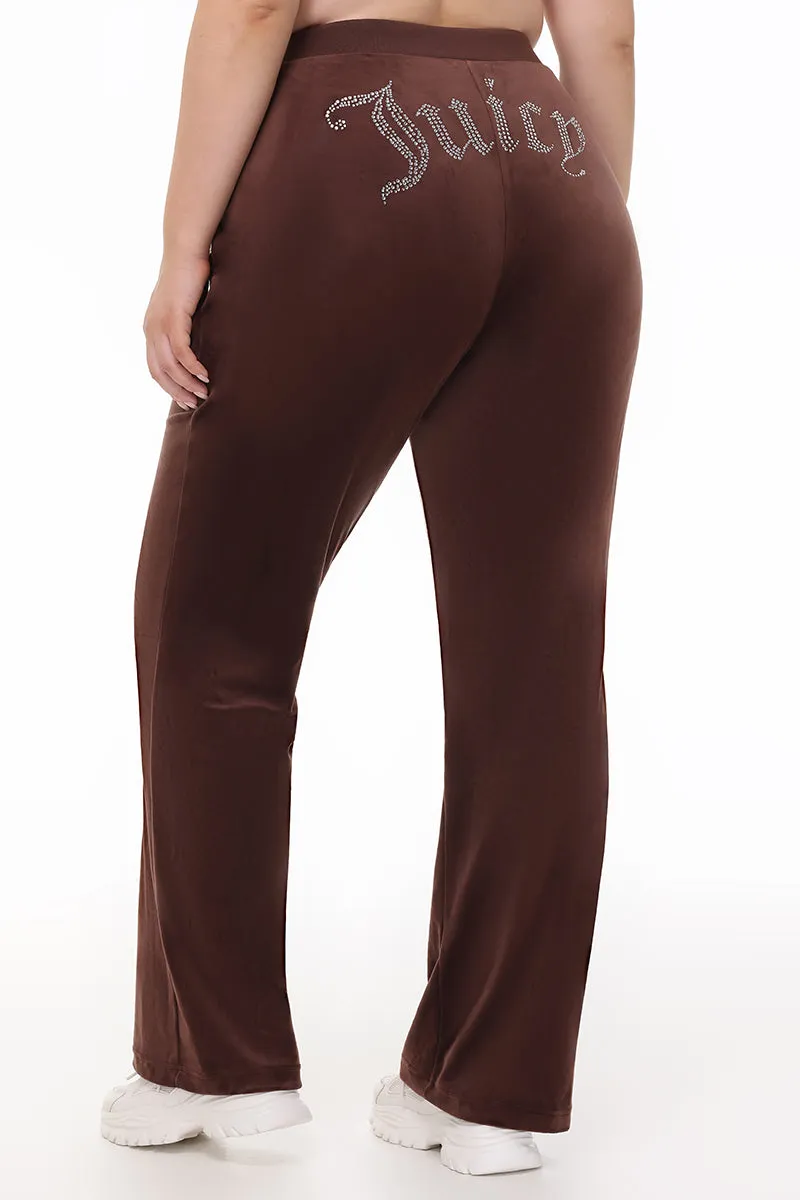 Plus-Size OG Big Bling Velour Track Pants sold by Juicy Couture