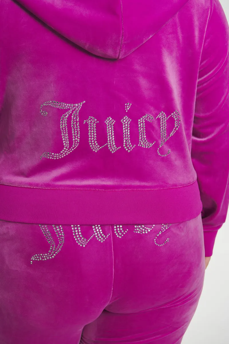 Plus-Size OG Big Bling Velour Hoodie sold by Juicy Couture product image thumbnail 4