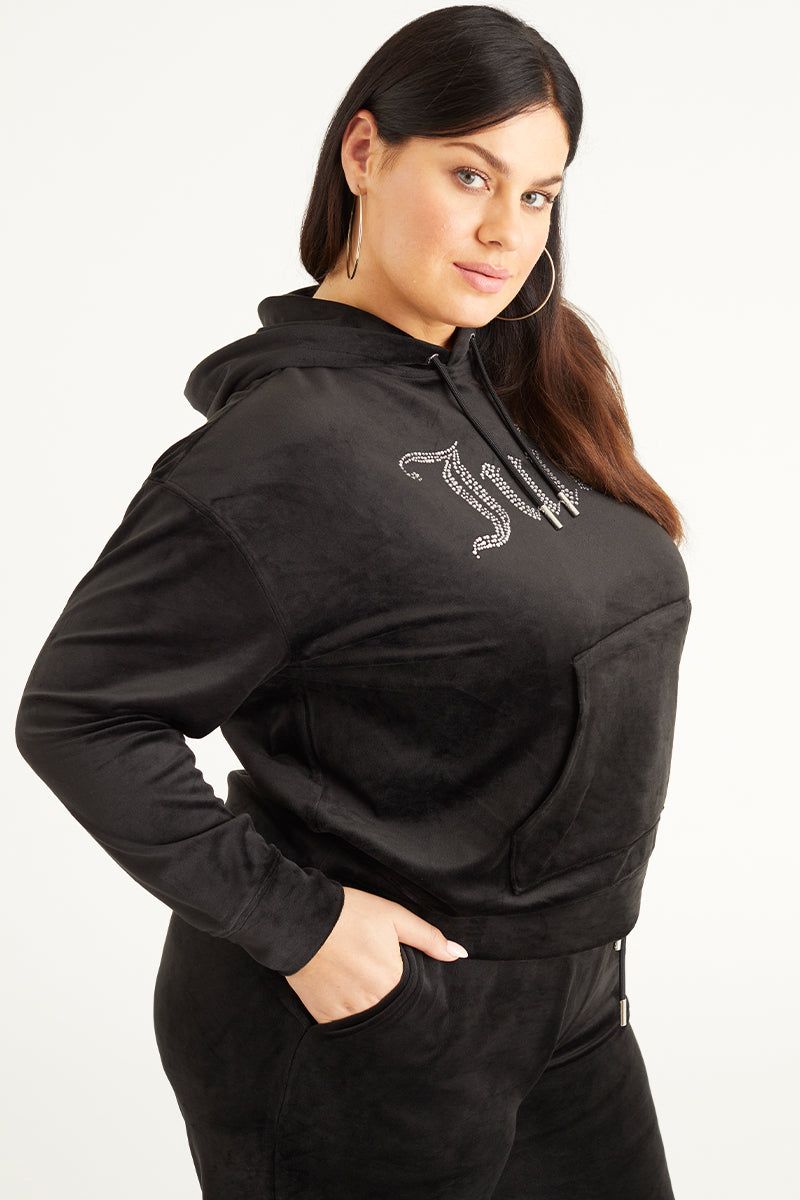 Plus-Size Oversized Bling Big Velour Hoodie sold by Juicy Couture product image thumbnail 2
